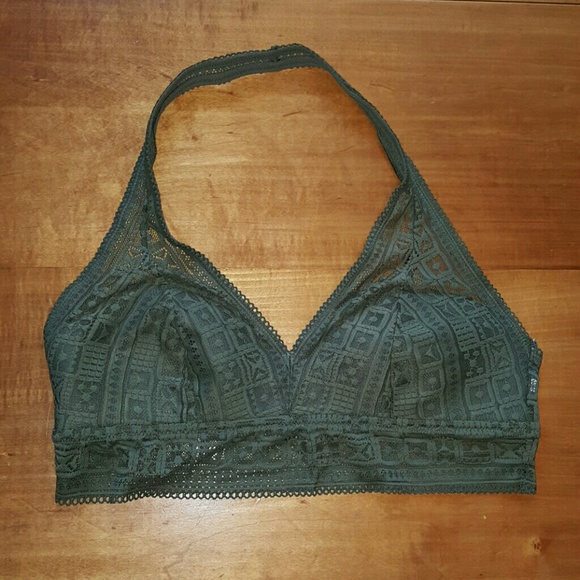 Army Green Halter Bralette