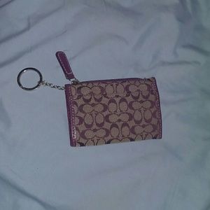 Authentic coach coin purse Keychain