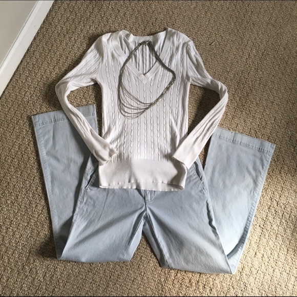 Light blue American Eagle work pants