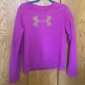 Under armour women's purple sweatshirt