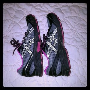 Pink, black, gray ASICS size 8.5