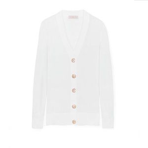 ✨Authentic✨Tory Burch white sweater