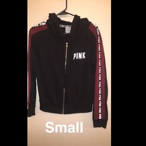 Red and black Victoria's Secret jacket