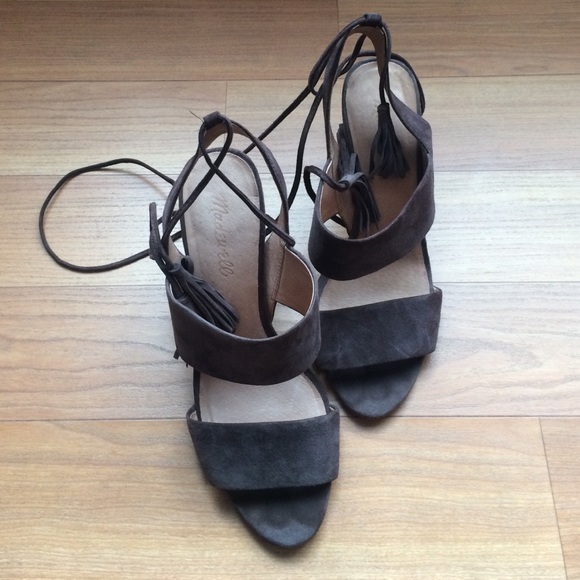 Madewell Suede Strap Heels