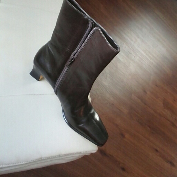 Etienne Aigner Bootie Brown Boots for Women for sale | eBay Etienne Aigner Chocolate Leather Boots Size 7.5M