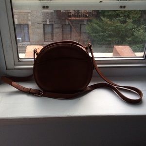 Vintage coach cross body oval shaped