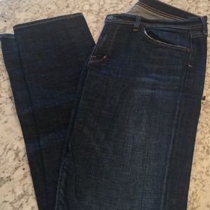 Citizen dark wash jeans- high rise- straight leg