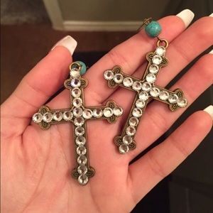 Cross earrings