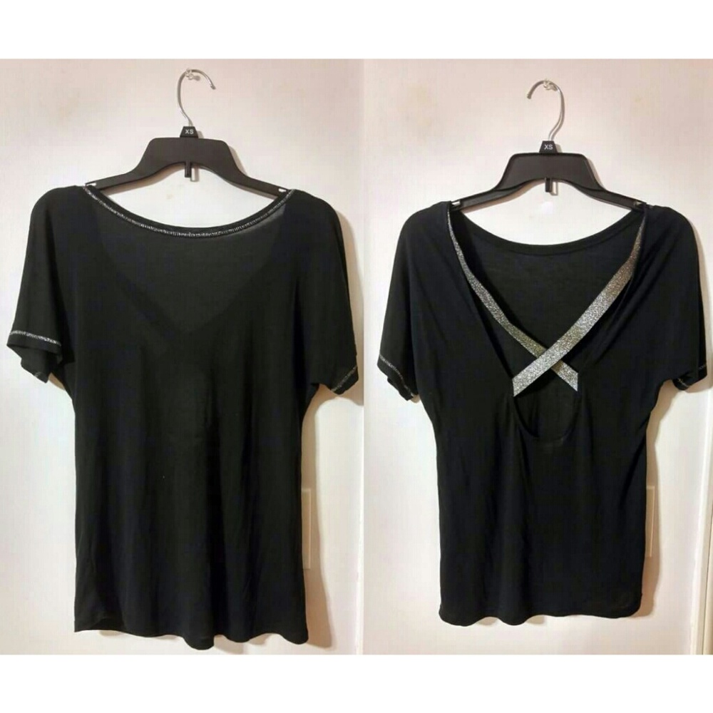 BB Dakota U-shaped crisscross back shirt