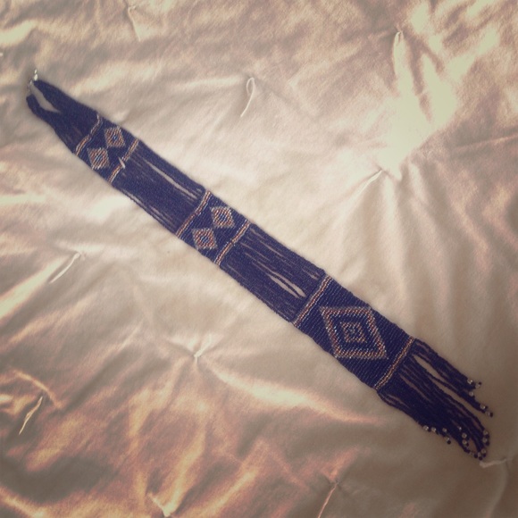 Beaded statement necklace