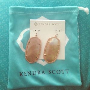 NWT Brown mop Kendra Scott Danielle Earrings