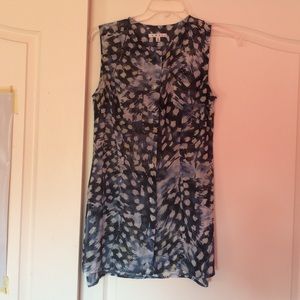 Sheer multicolored tunic