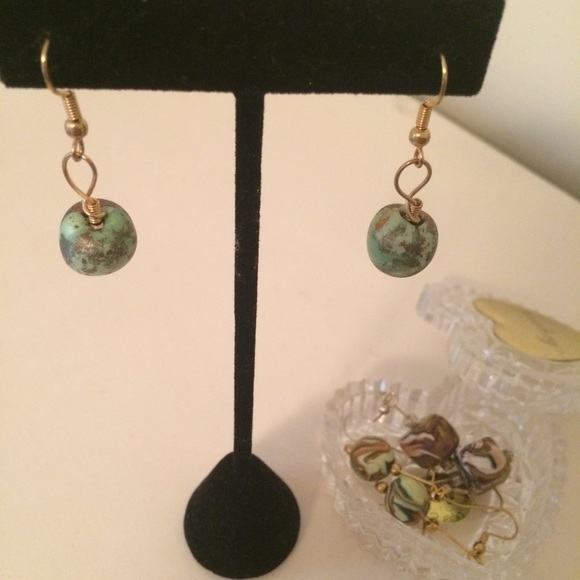 Handmade clay earrings