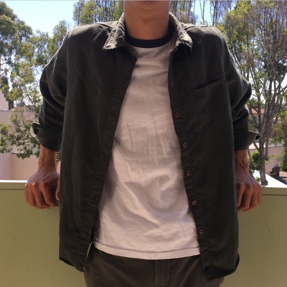 Suede Button-Up - Picture 1 of 3