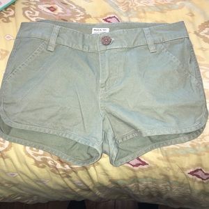 RVCA army green shorts size 25
