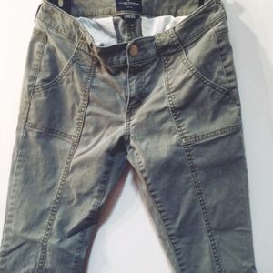 Army Green AE Skinny Pants