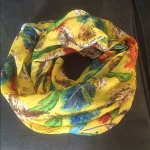 Peacock infinity scarf