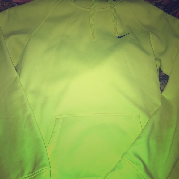 Nike Tops - Neon yellow Nike hoodie