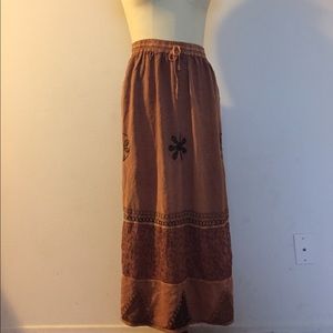 100% Rayon Maxi Skirt