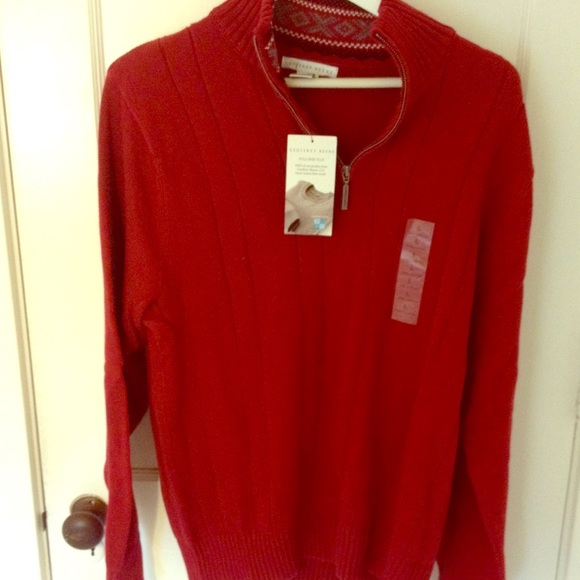 Ken Bone style quarter zip sweater, brand new