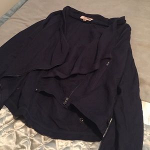 Navy blue flows jacket