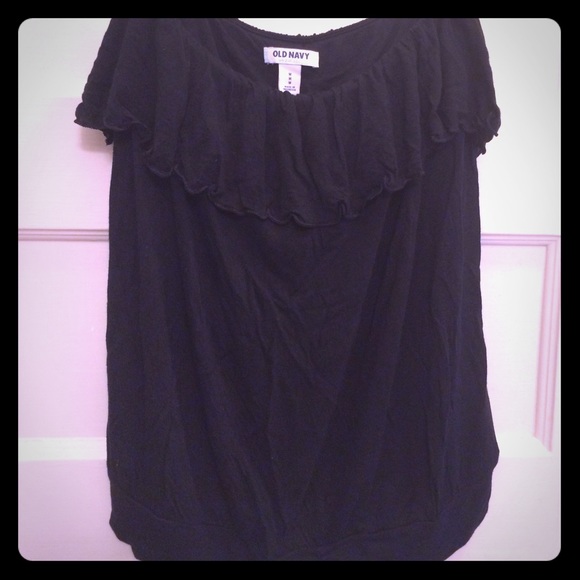 Old Navy black strapless top