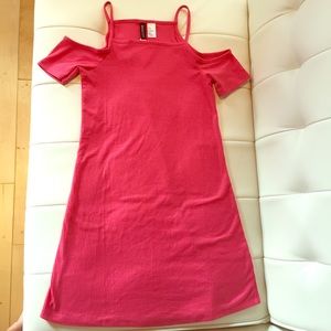 Pink Off-The-Shoulder Dress