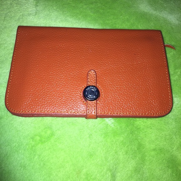 Beautiful Orange Clemence  Dogon Style Wallet/