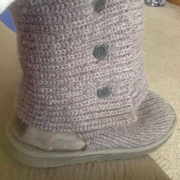Grey Ugg Sweater Boots