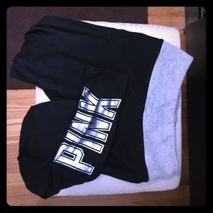 Black and grey Victoria secret pink leggings