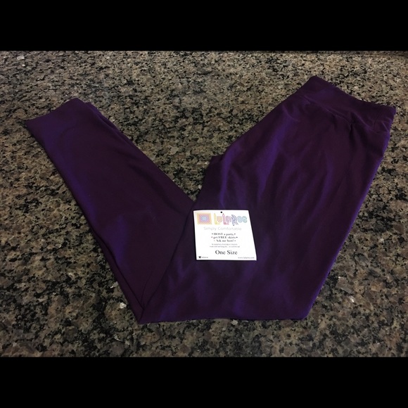 Plum LuLaRoe OS Leggings
