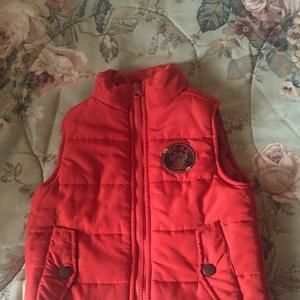 Orange Bear Camp Vest