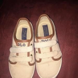 Polo Ralph Lauren canvas shoes.