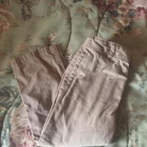 Khaki adjustable waist pants