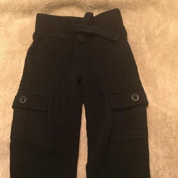 2T Old Navy Black Cargo Soft cotton pants