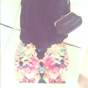 Black/Multicolor Dress