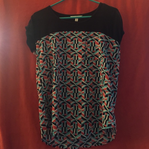 Charming Charlie's patterned shirt.