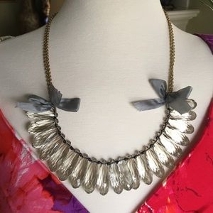 JCrew clear lucite necklace