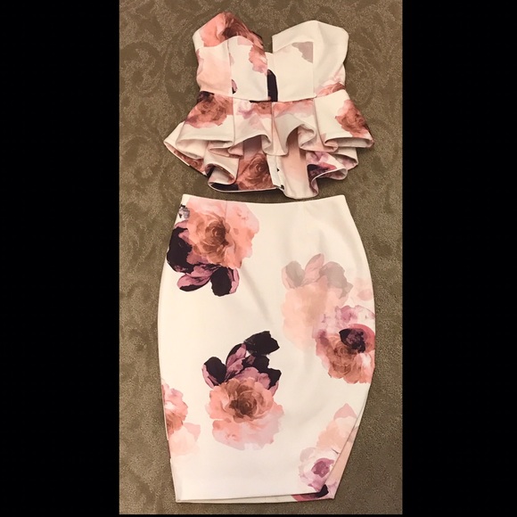 KEEPSAKE strapless top and skirt