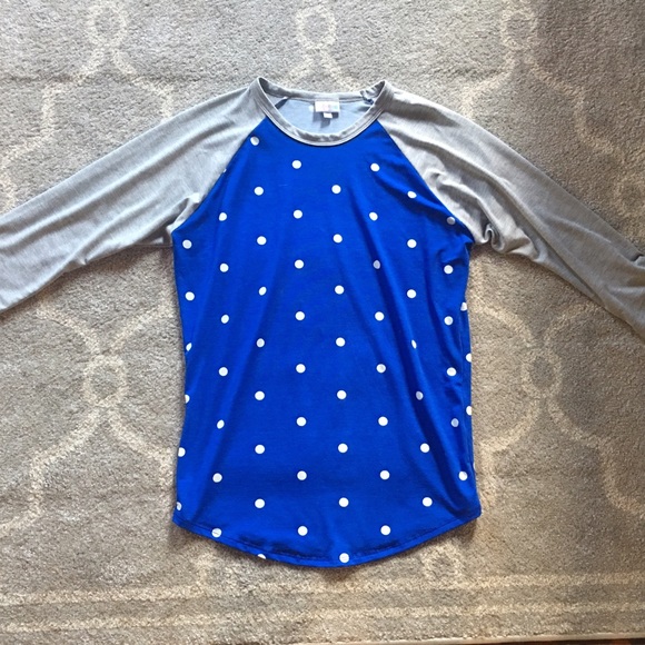 Blue Polka Dot Medium LuLaRoe Randy