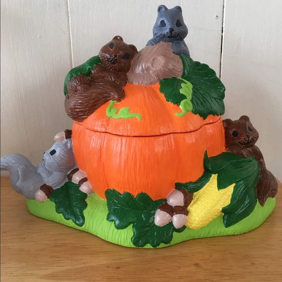 Hand painted  By me. Adorable cookie jar