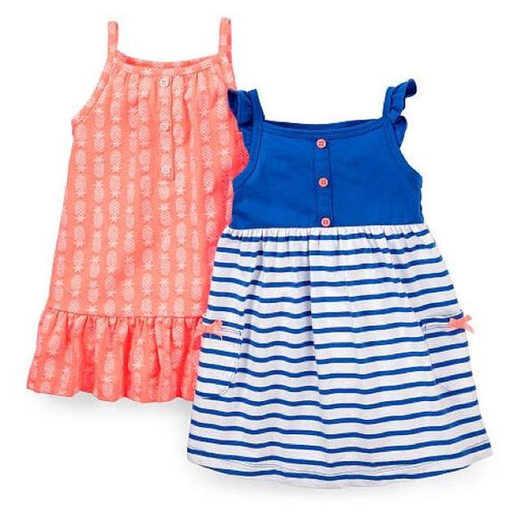 NWT Neon Coral & Royal Blue Dresses