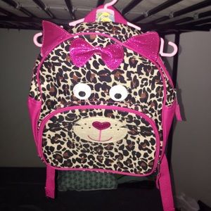 Pink kitty mini bookbag