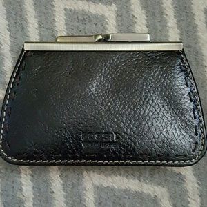 Fossil leather coin purse