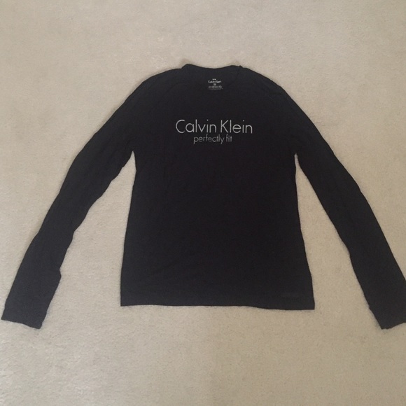 Calvin Klein light weight black long sleeve shirt