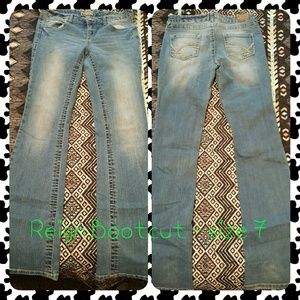 Low-rise Reign Bootcut Jeans
