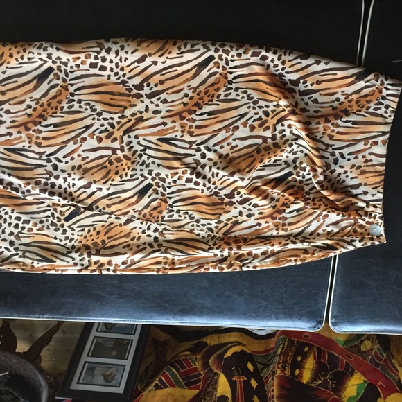 Animal print skirt set