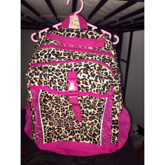 pink cheetah print backpack