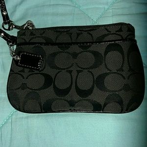 Black Coach wristlet