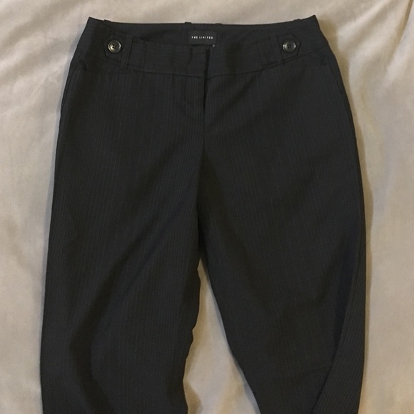 The Limited Black Pinstripe Cassidy Fit Pant